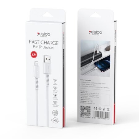 Yesido Ca126l De 1 M Usb-a A Lightning Carga Rápida White
