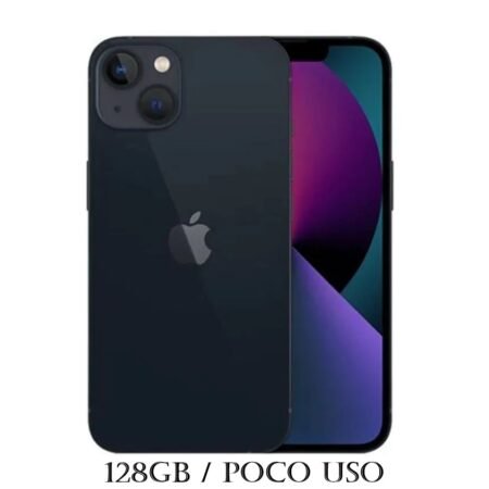 iPhone 13 128GB Midnight Poco Uso 80% Chip