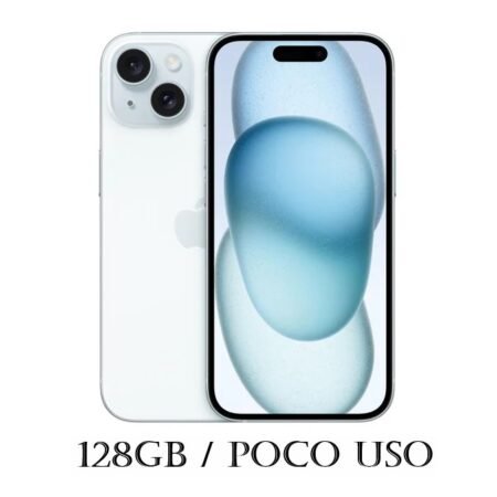 iPhone 15 128GB Blue Poco Uso 95% ESIM