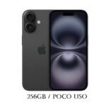 iPhone 16 256GB AA+ Black Poco Uso 91% ESIM