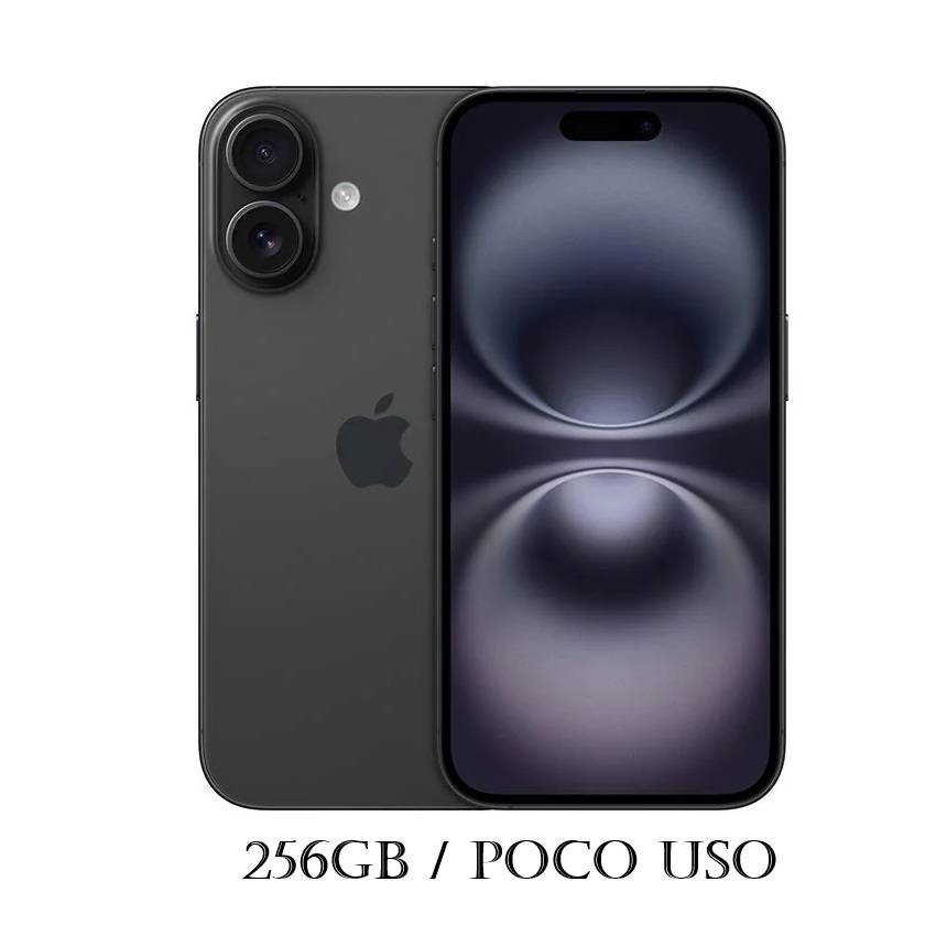 iPhone 16 256GB AA+ Black Poco Uso 91% ESIM » MICELLPTY - Stock