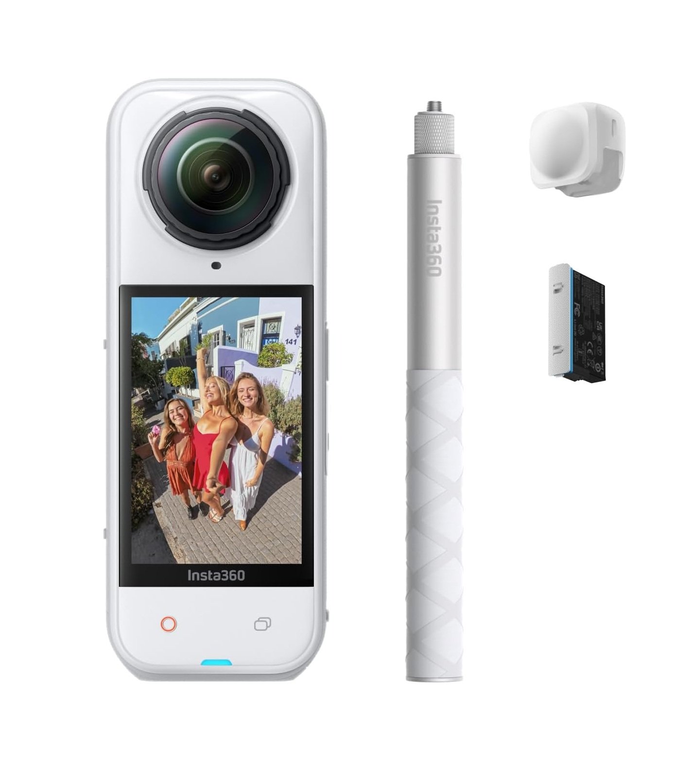 X5 BUNDLE PANAMA WHITE Insta360 X5 Starter Bundle Blanco Satinado Cámara de acción - Imagen 1