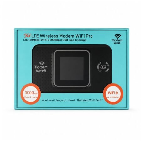 5G LTE Wireless Modem Wifi Pro 6 3000MAH Negro