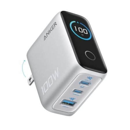 Anker Charger 100W 3 Ports smart Display USB-C Cable