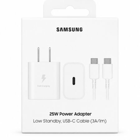 Cargador Usb Samsung 25w Tipo C Con Cable Blanco