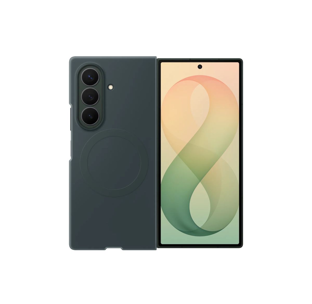 Galaxy Z Fold8 Ultra Silicone Magnet Case Green Shadow Galaxy Z Fold8 Ultra Silicone Magnet Case Green Shadow - Imagen 1