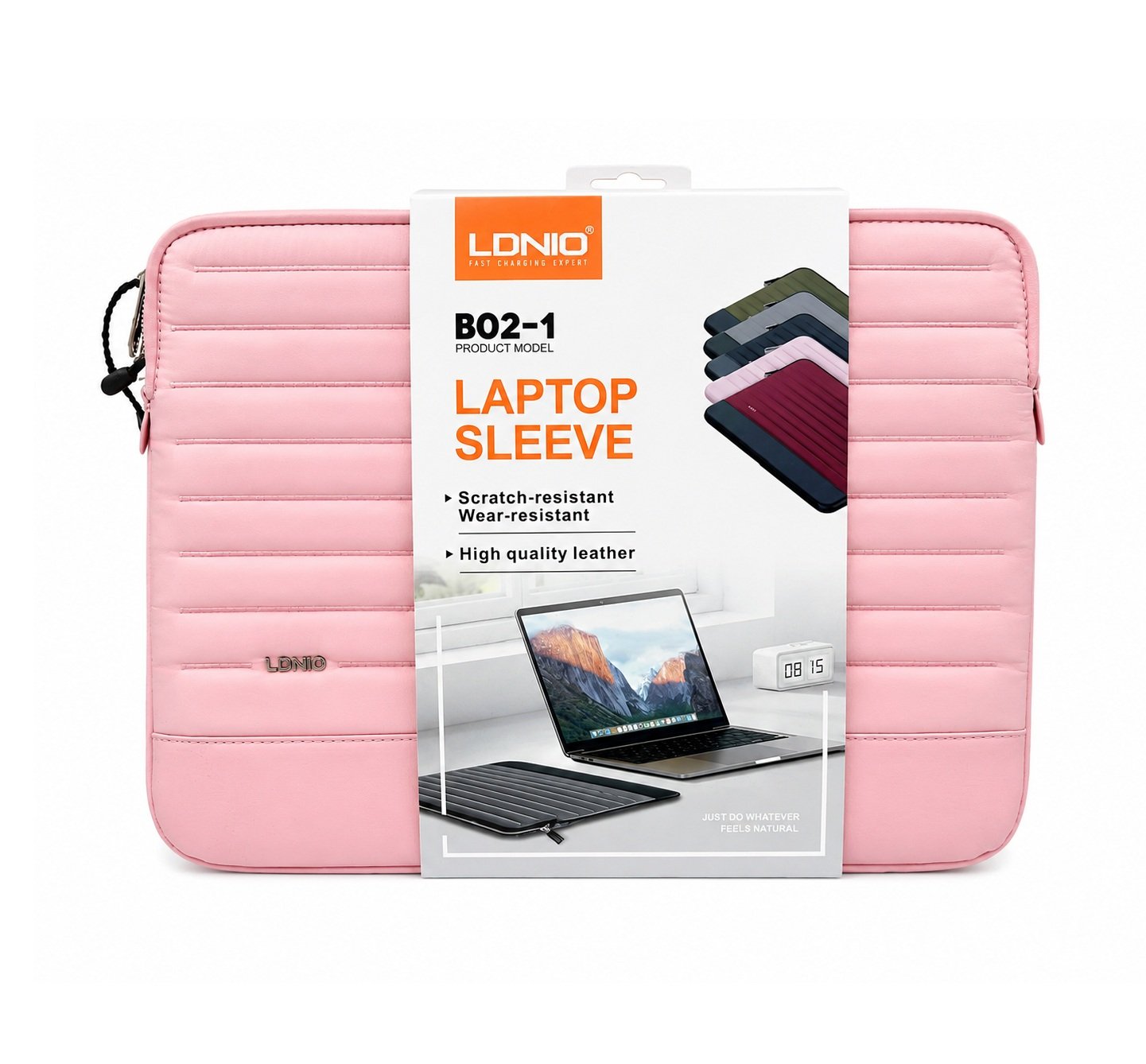 b02-1 LDNIO B02-1 Laptop Seeve Scrath Resistant Rosa - Imagen 1