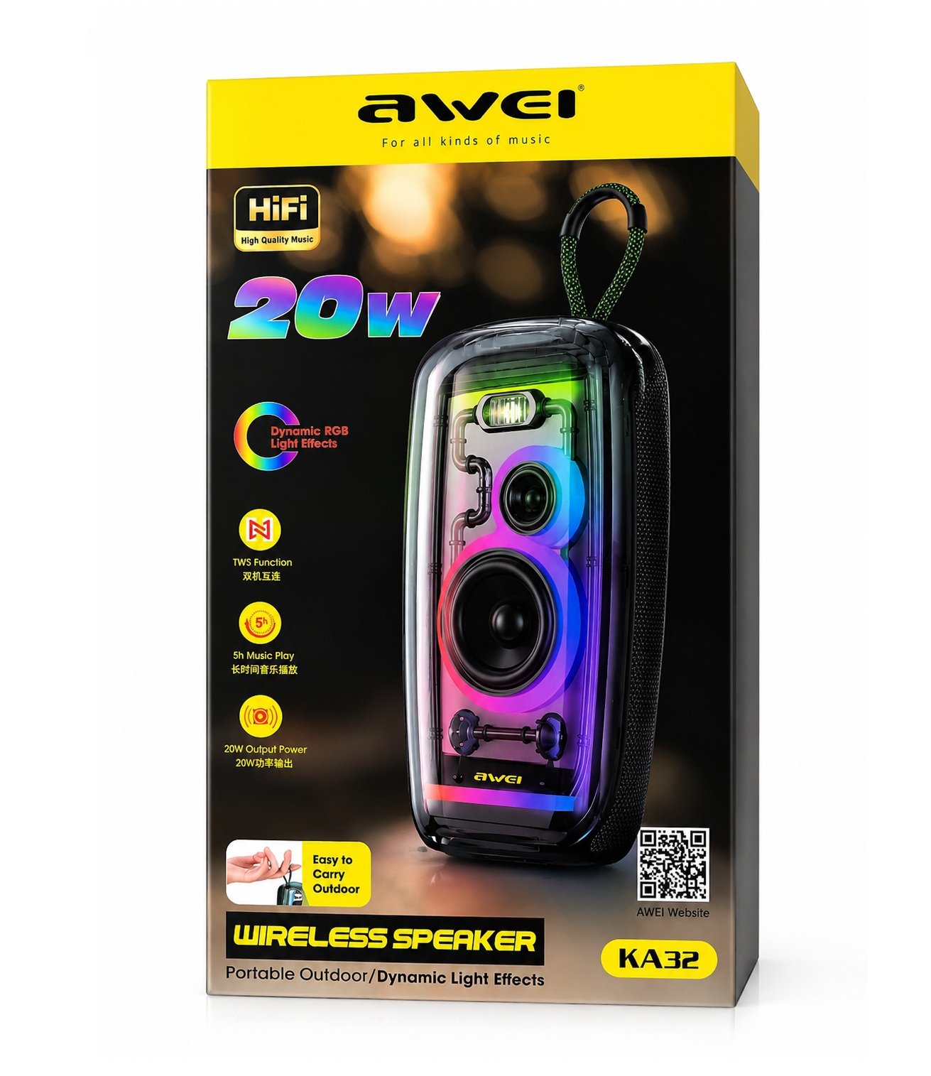 ka32 Awei 20W Wireless Speaker KA32 - Imagen 1