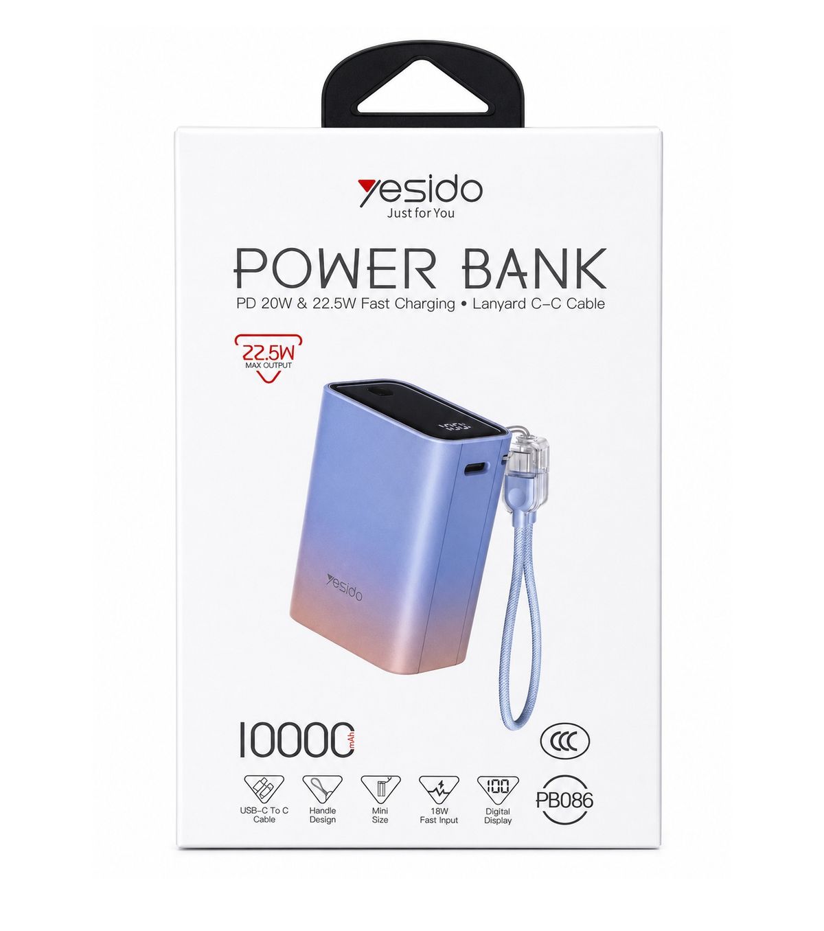 pb086 Power Bank 22.5W 10000mAh PB086 - Imagen 1