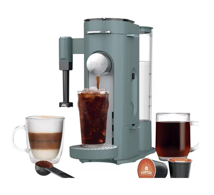 s1sg Ninja Pod Grounds Cafetera Una Porción Gris PB051SG - Imagen 1