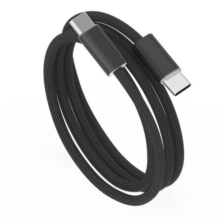USB-C to USB-C Cable 240W Braided Nylon Essen Black 1.5 m
