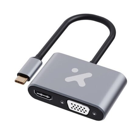 XTech 2-in-1 USB-C to HDMI+VGA XTC-542