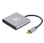 XTech 3-in-1 USB-C to HDMI+USB+Type-C XTC-566