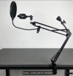 Soporte de Micrófono con Brazo Articulado y Filtro Antipop