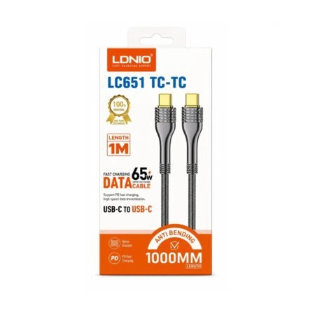 Cable Carga Rapida Tipo-C A Tipo-C 1M 65W LC651