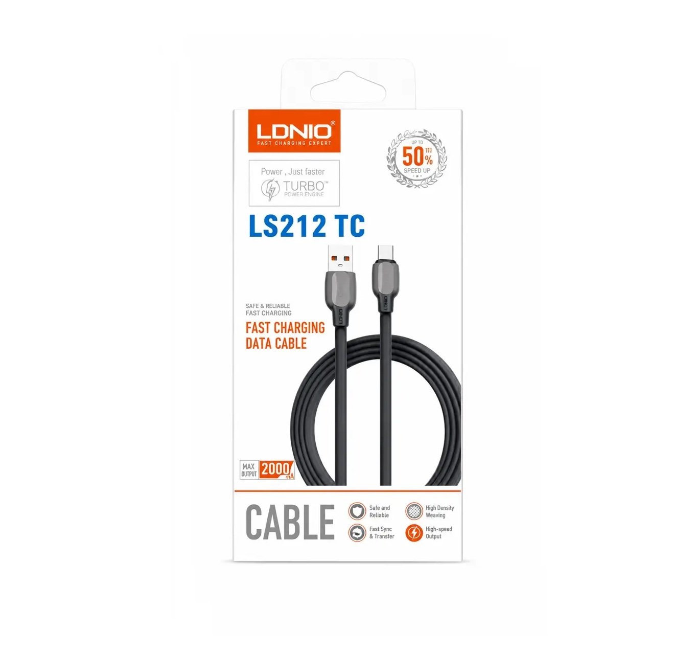 S212 TC Cable USB-A A Micro-USB De 50W 2M LS212 TC - Imagen 1