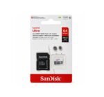Sandisk Ultra MicroSDXC Card with Adapter 64GB C10