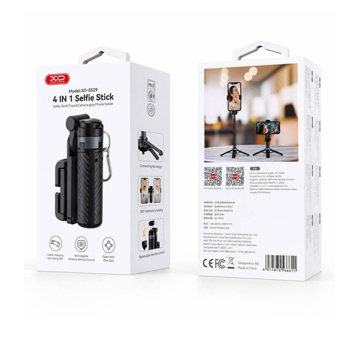 ss29 Selfie Stick Phone Holder 4 en 1 Xo-SS29 - Imagen 1