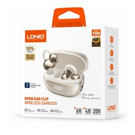 Ldnio Open Ear Clip Wireless Earbuds Gold T09