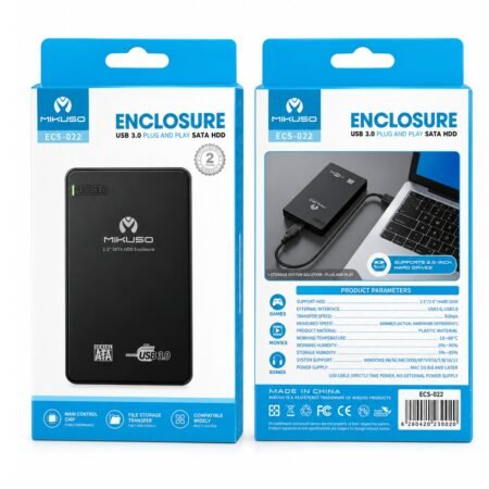 Mikuso Carcasa ECS-022 USB 3.0 SATA HDD SSD Enclosure