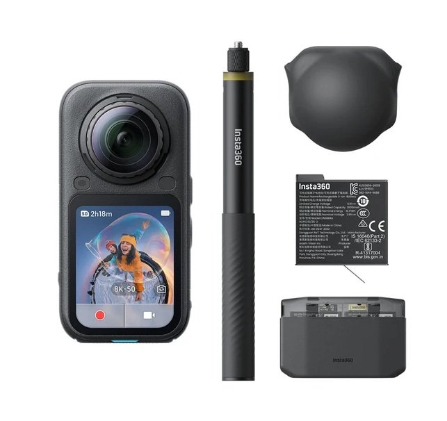 0237 Insta360 X6 360 8K Essentials Bundle Midnight Black - Imagen 1