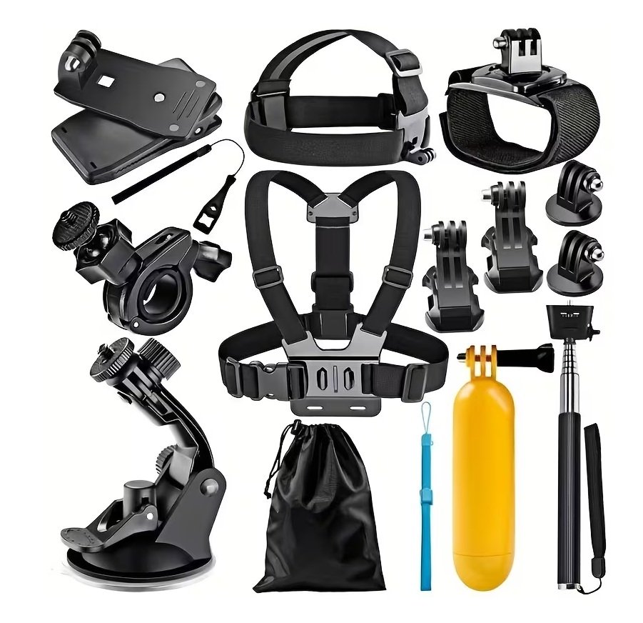 14 pieza Kit 14 piezas en 1 para Camara Accion Go Pro/ Dji / Osmo - Imagen 1