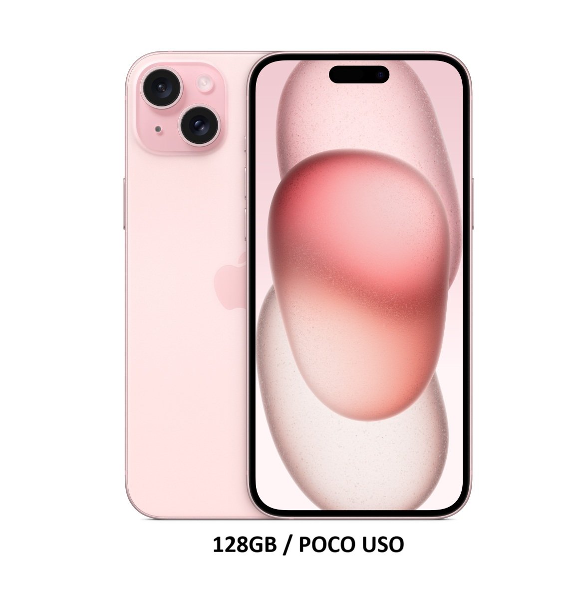15 128 iPhone 15 Plus 128GB Pink Poco Uso 86% ESIM - Imagen 1