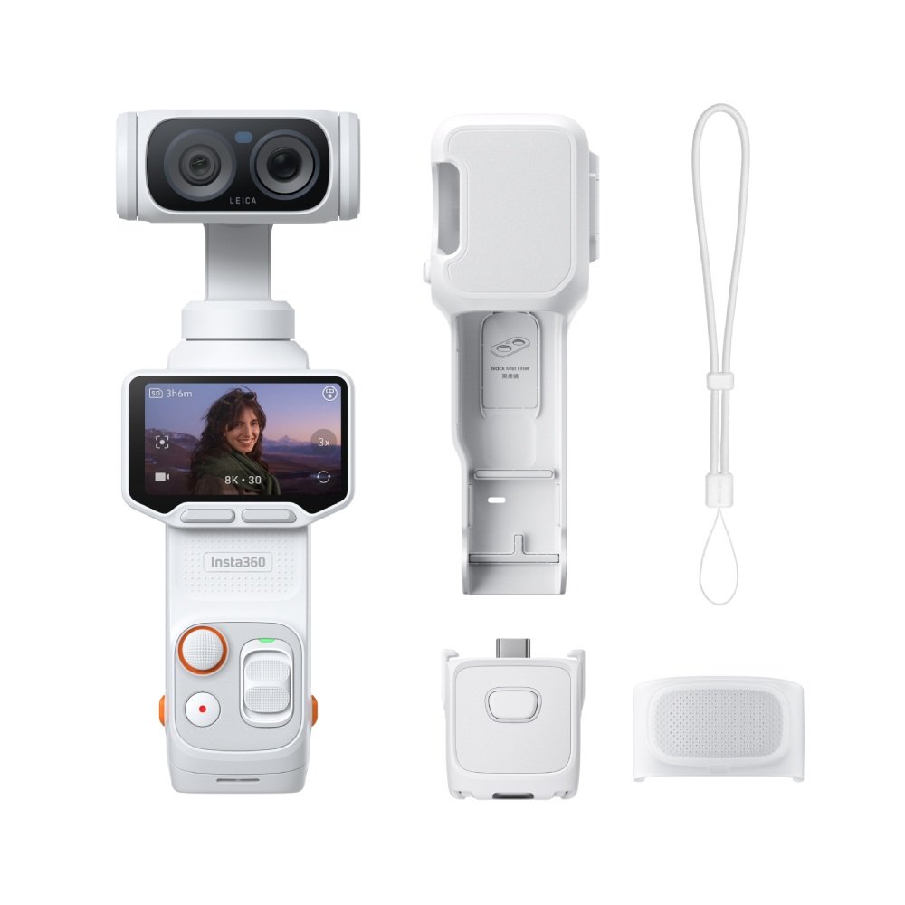 1785 Insta360 Luna Ultra Dual-Lens 8k Gimbal camera White - Imagen 1