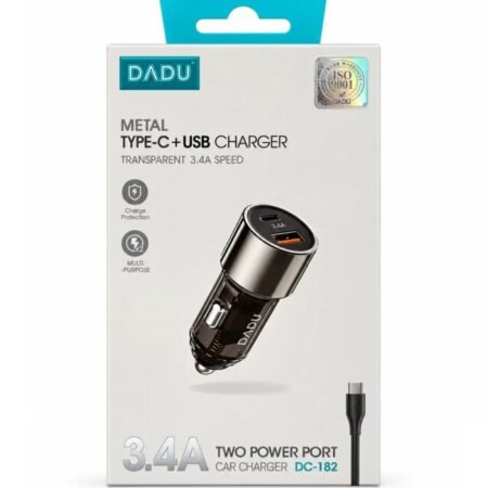 DADU Metal TYPE-C+USB 3.4A Charger DC-182