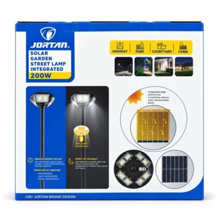 Lampara Jortan JT-TYRT-200W Panel Solar Induccion
