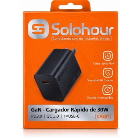 GaN Kit de Carga Rapida 30W A301 Black