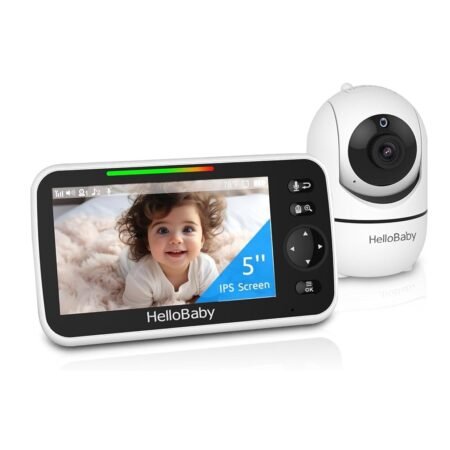 HelloBaby Digital Wireless Video Baby Monitor IPS LCD 5.0