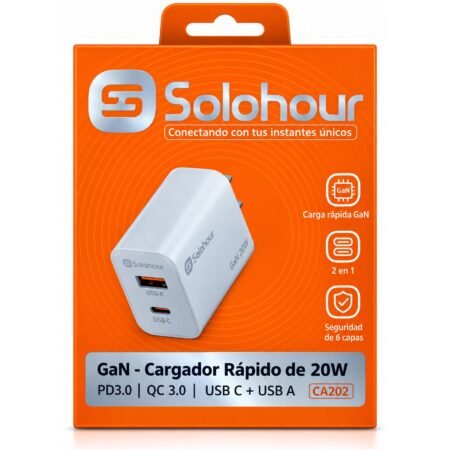 GaN Kit de Carga Rapida 20W CA202 White