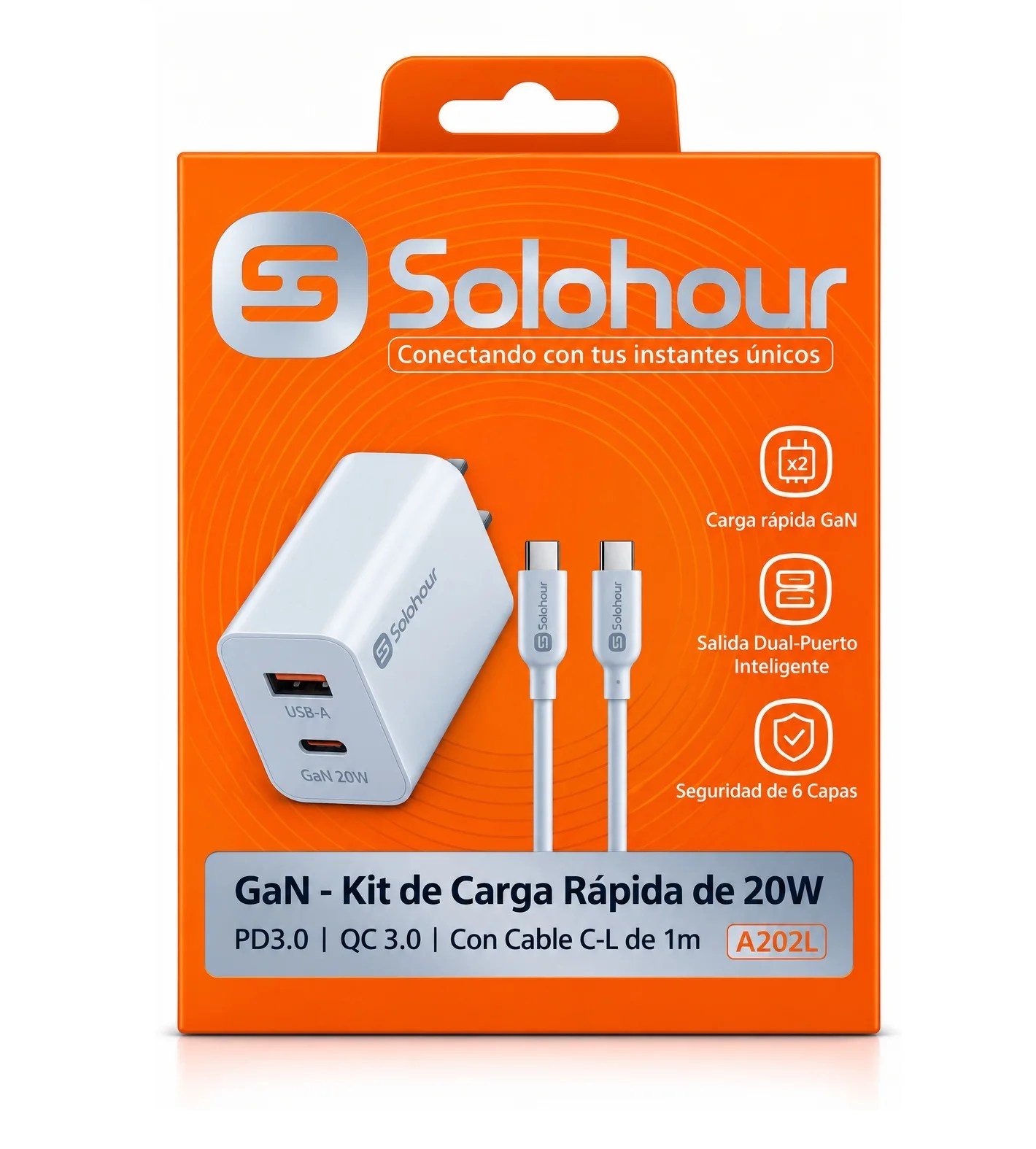 a202l-1.jpg Gan Kit de Carga Rapida 20W A202L - Imagen 1