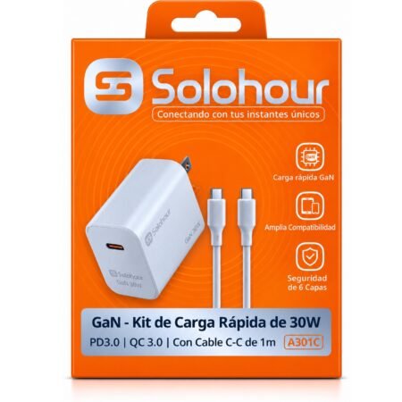 GaN Kit de Carga Rapida 30W A301C C-C White