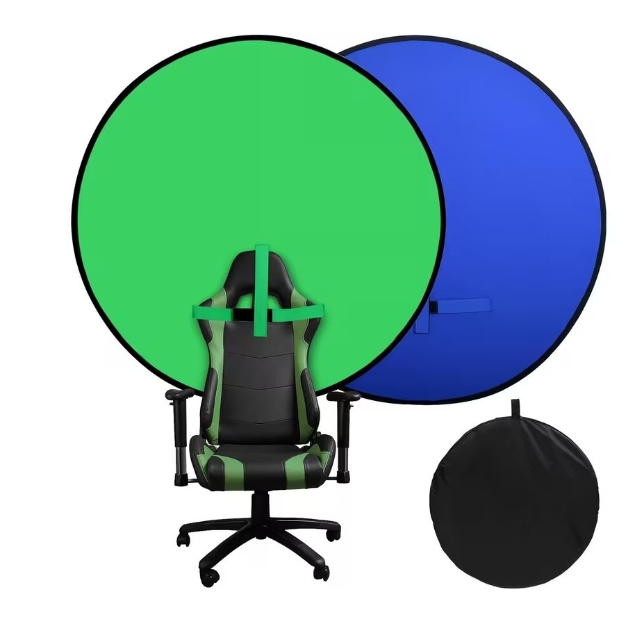 doble cara Fondo Chroma Key Plegable 2 en 1 Verde y Azul - Imagen 1