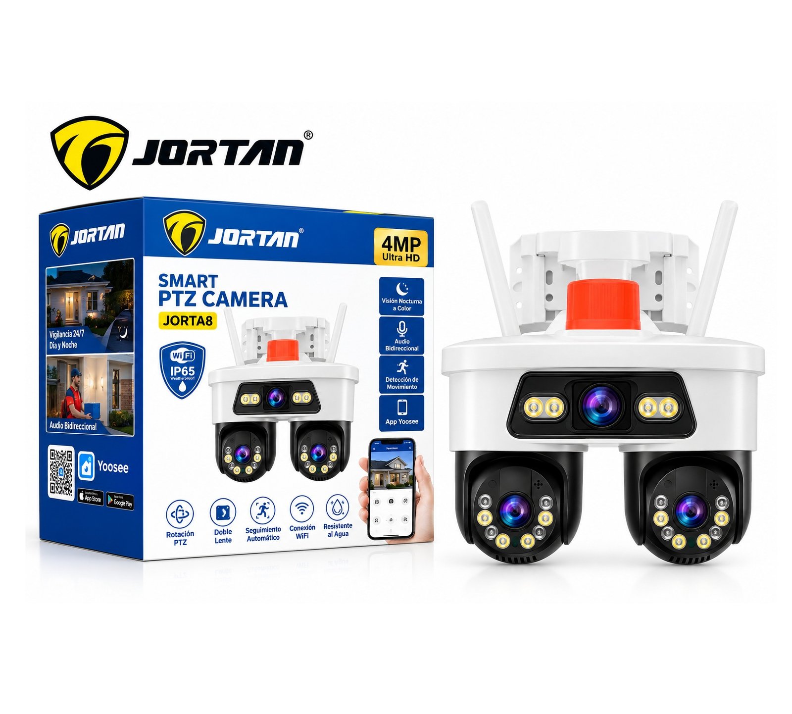 jortan8 Camara Jortan Wifi JORTAN8 3 Lentes - Imagen 1