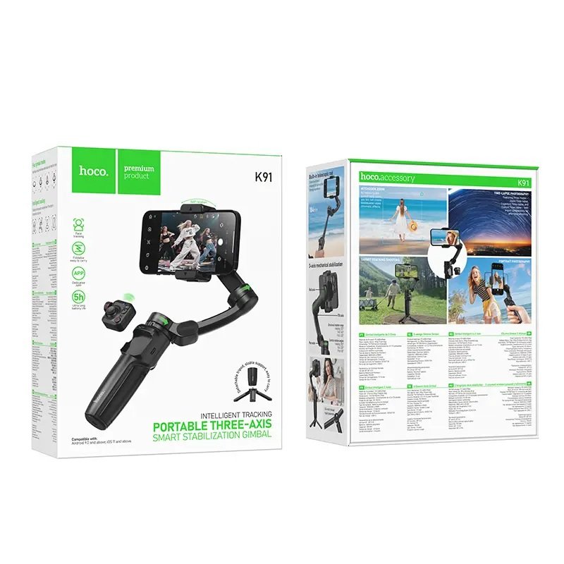 k91 Hoco Smart Stabilizador Gimbal Portable K91 - Imagen 1