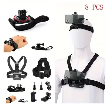 Kit Vlogger Accesorios para Cámara Deportiva de 8 Piezas