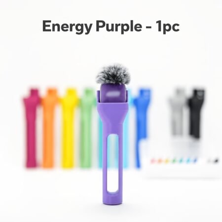 Soporte de Mano para Micrófono Inalámbrico Morado – 1 Pieza
