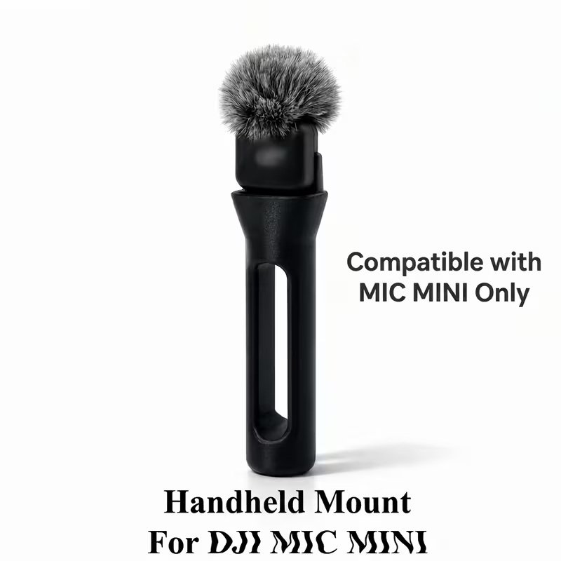 mic negro Soporte de Mano para DJI Mic Mini – Negro - Imagen 1