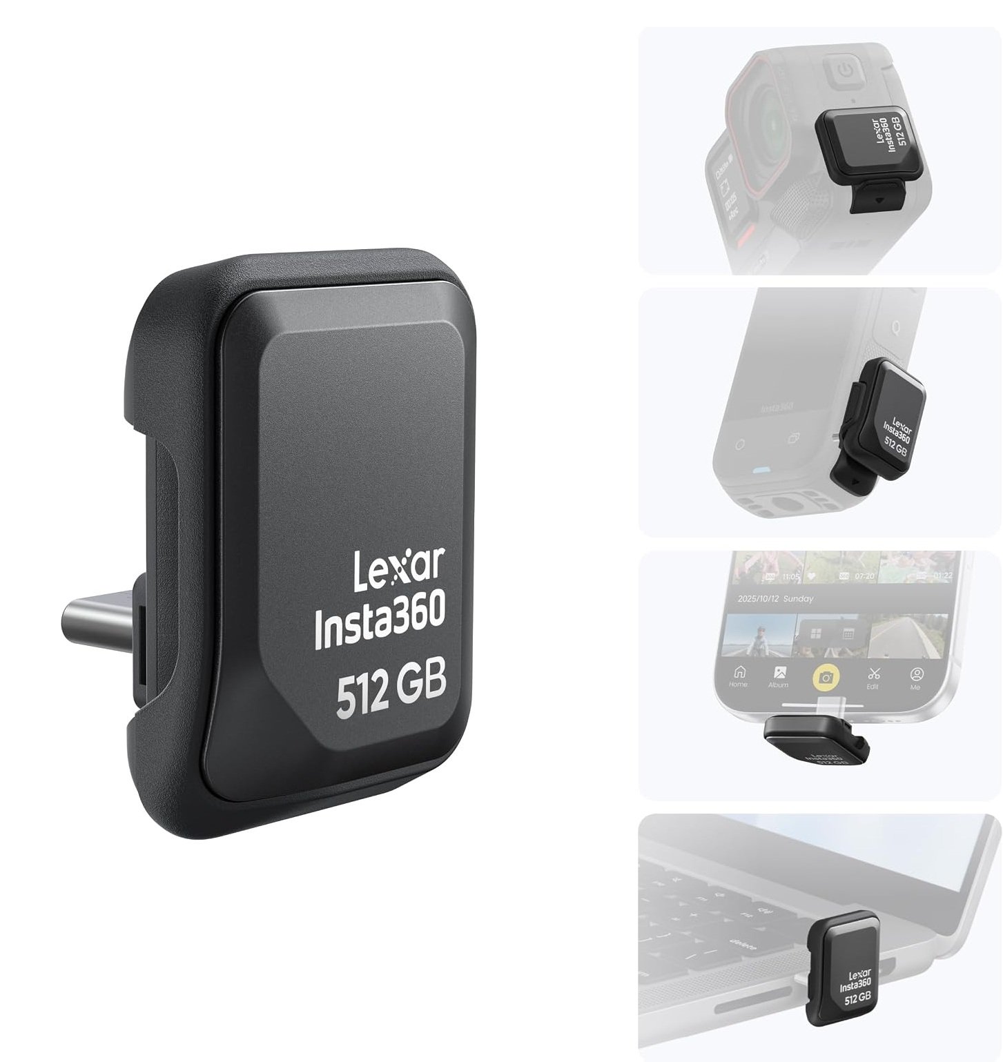 ssd Unidad SSD Portátil Quick Reader de 512GB Insta360 - Imagen 1