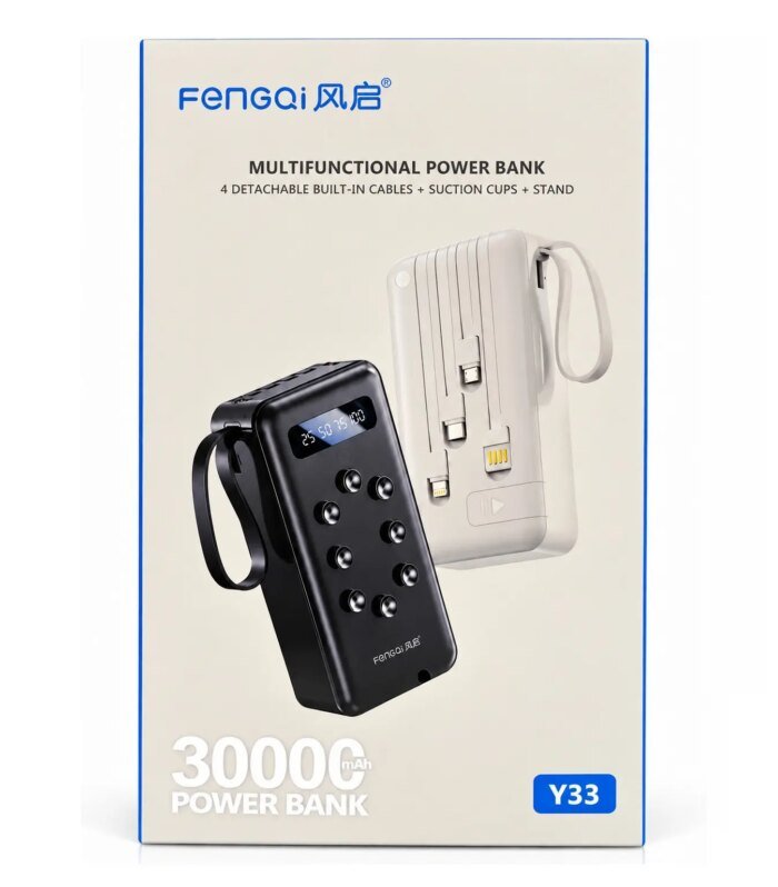 y33 Power Bank Y33 FENGQI Multifuncional 30000mAh - Imagen 1