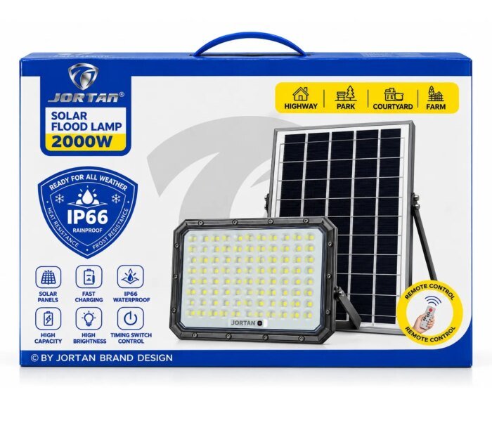 zy2000w Lampara Jortan Panel Solar JT-ZY2000W - Imagen 1